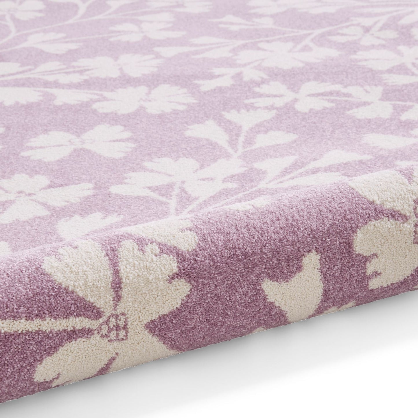 Catherine Lansfield Grace Floral Lilac Rug