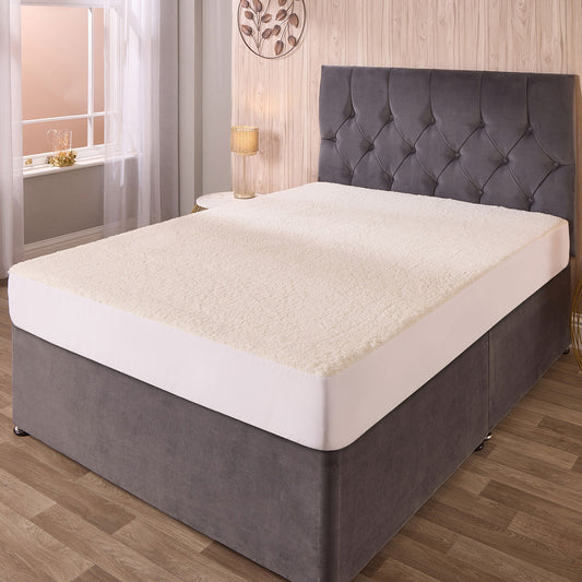 Luxury Teddy Fleece Mattress Protector