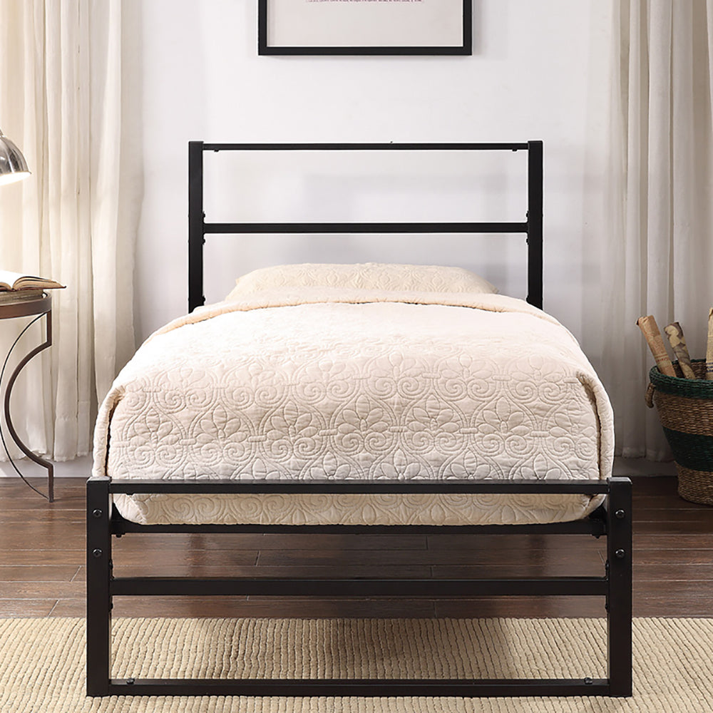 Hartfield Black Metal Bed