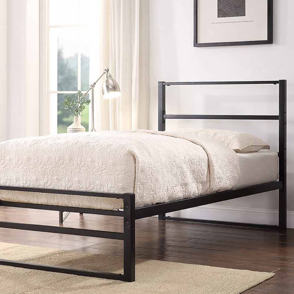 Hartfield Black Metal Bed