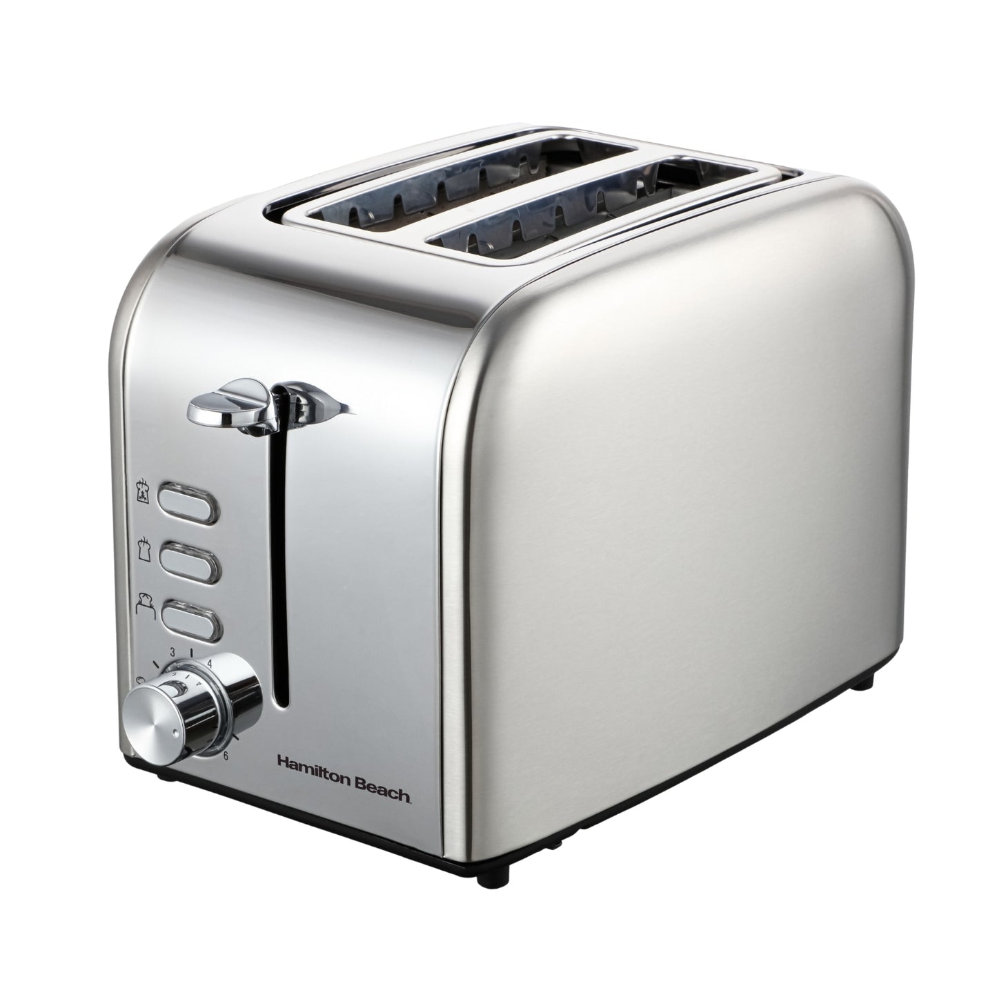 Hamilton Beach Rise Brushed And Polished Stainless Steel 2 Slice Toaster