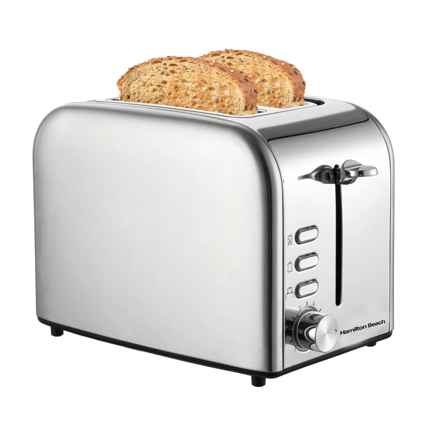 Hamilton Beach Rise Brushed And Polished Stainless Steel 2 Slice Toaster