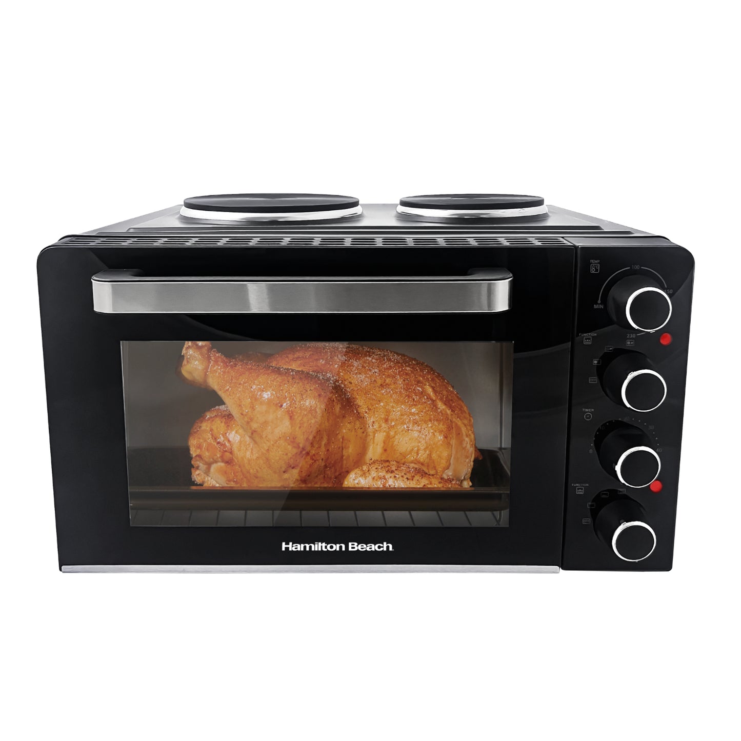 Hamilton Beach 28L Electric Oven With Double Hotplate