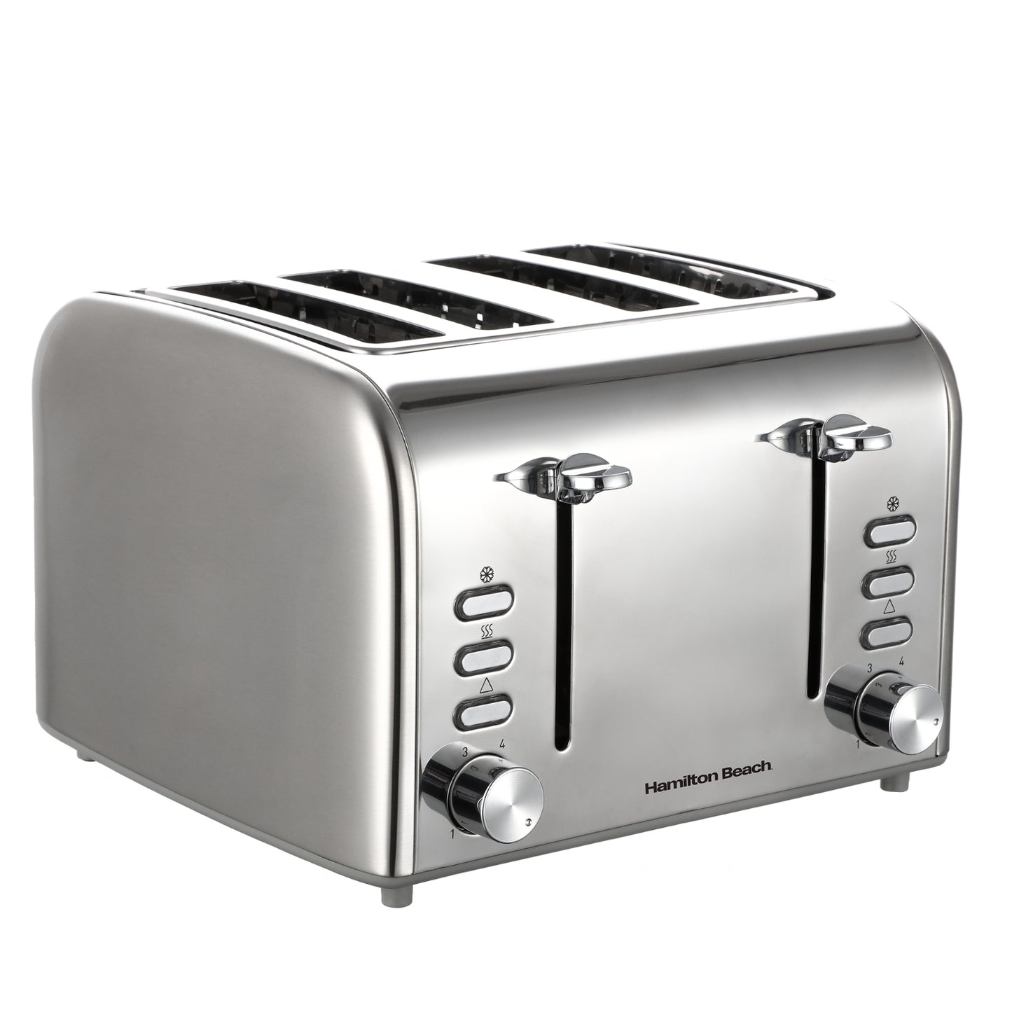 Hamilton Beach Rise Brushed And Polished Stainless Steel 4 Slice Toaster