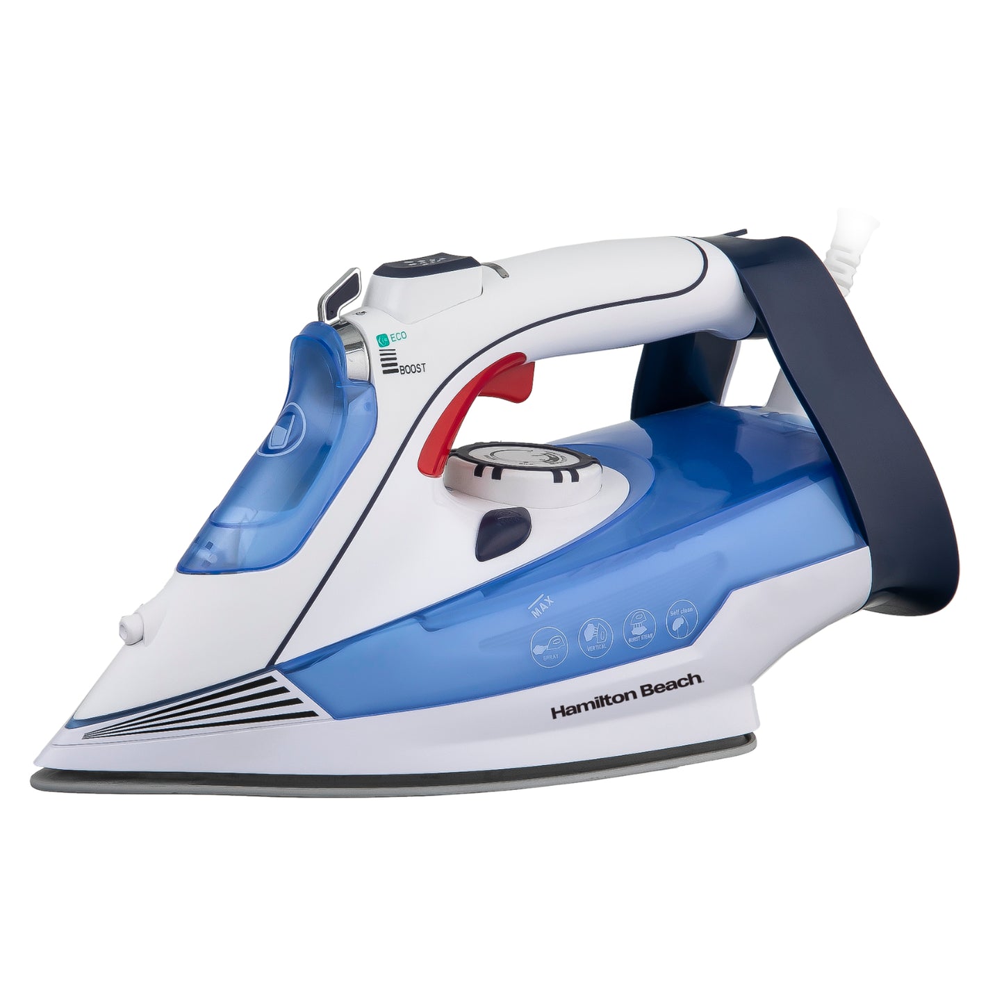 Hamilton Beach White And Blue Pro Steammax 3000W Steam Iron