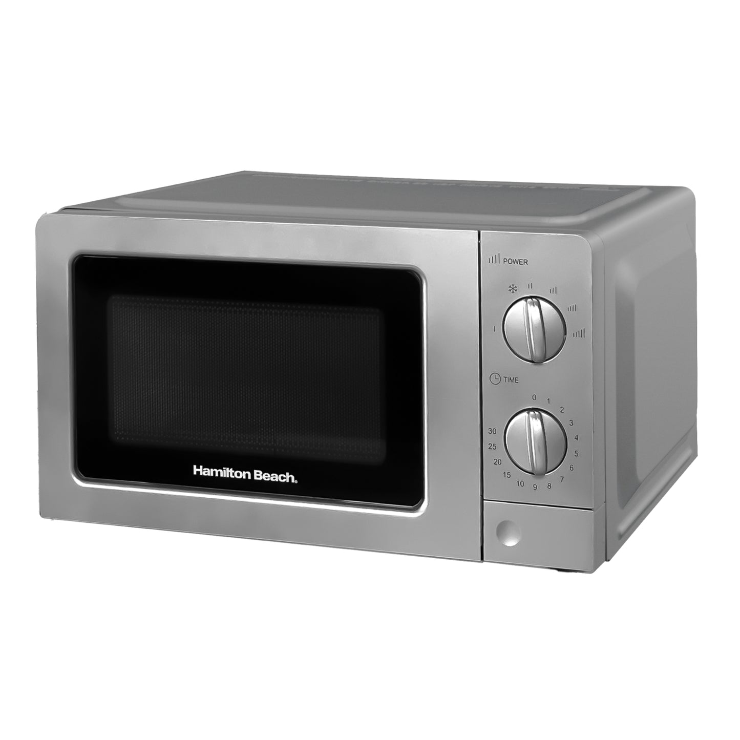 Hamilton Beach Silver 700W 20L Microwave With Glass Door