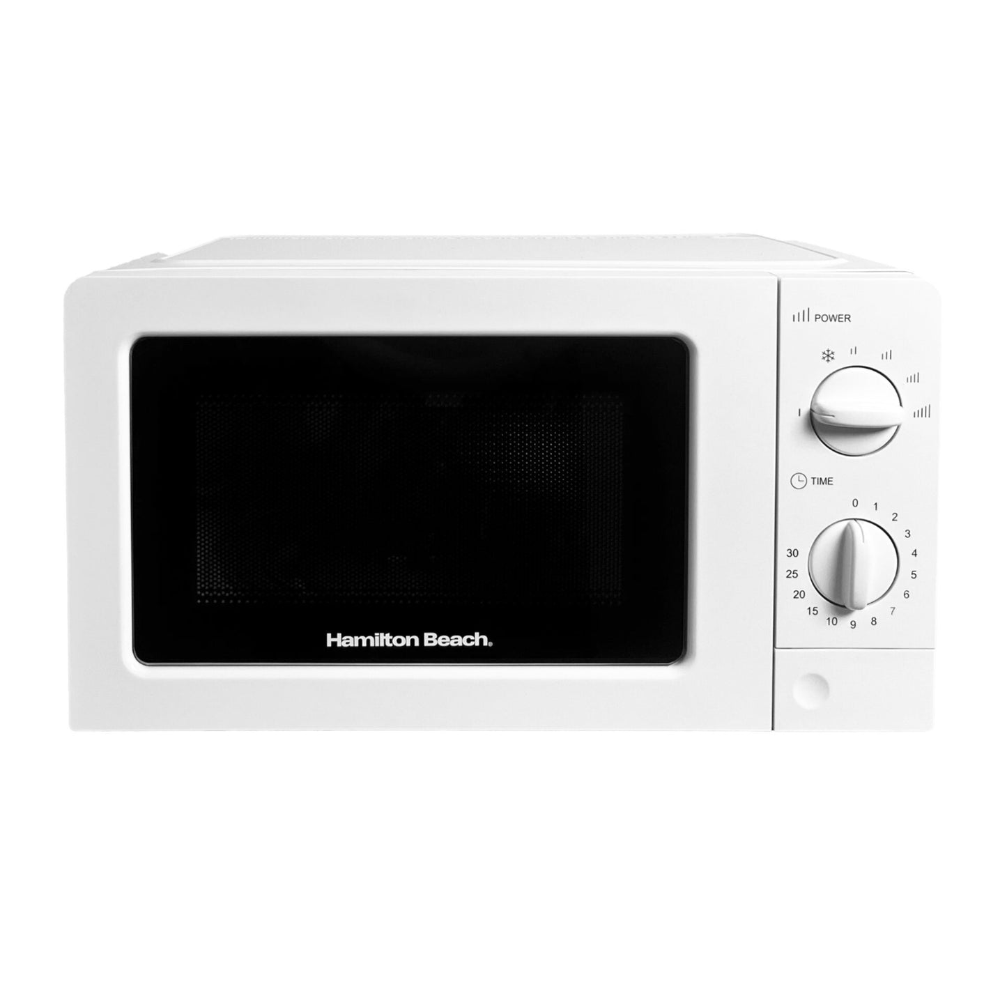 Hamilton Beach White 700W 20L Microwave With Glass Door