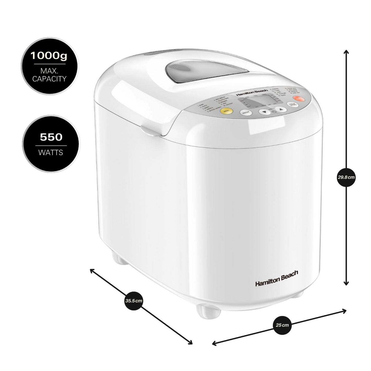 Hamilton Beach Quick Bake 19 in 1 Automatic Breadmaker