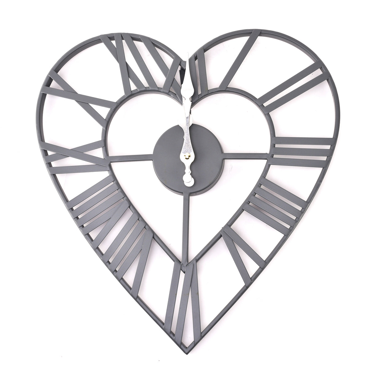 Metal Heart Wall Clock