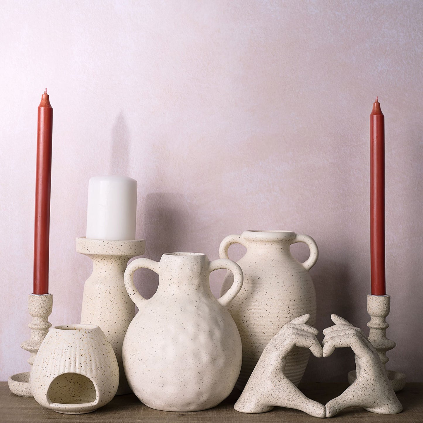 Hestia Ceramic Pillar Candle Holder