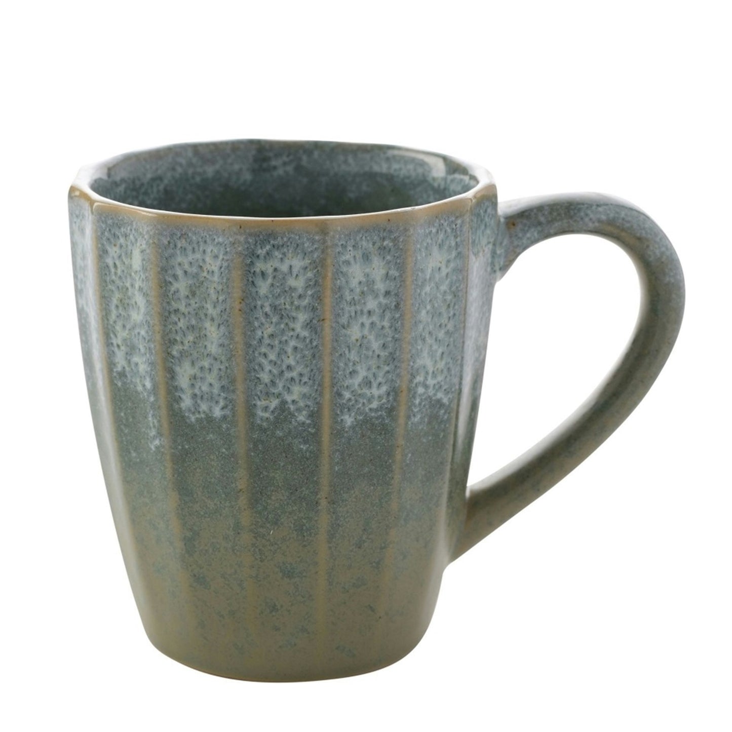 Hestia Green Stoneware Mugs (Set of 2)