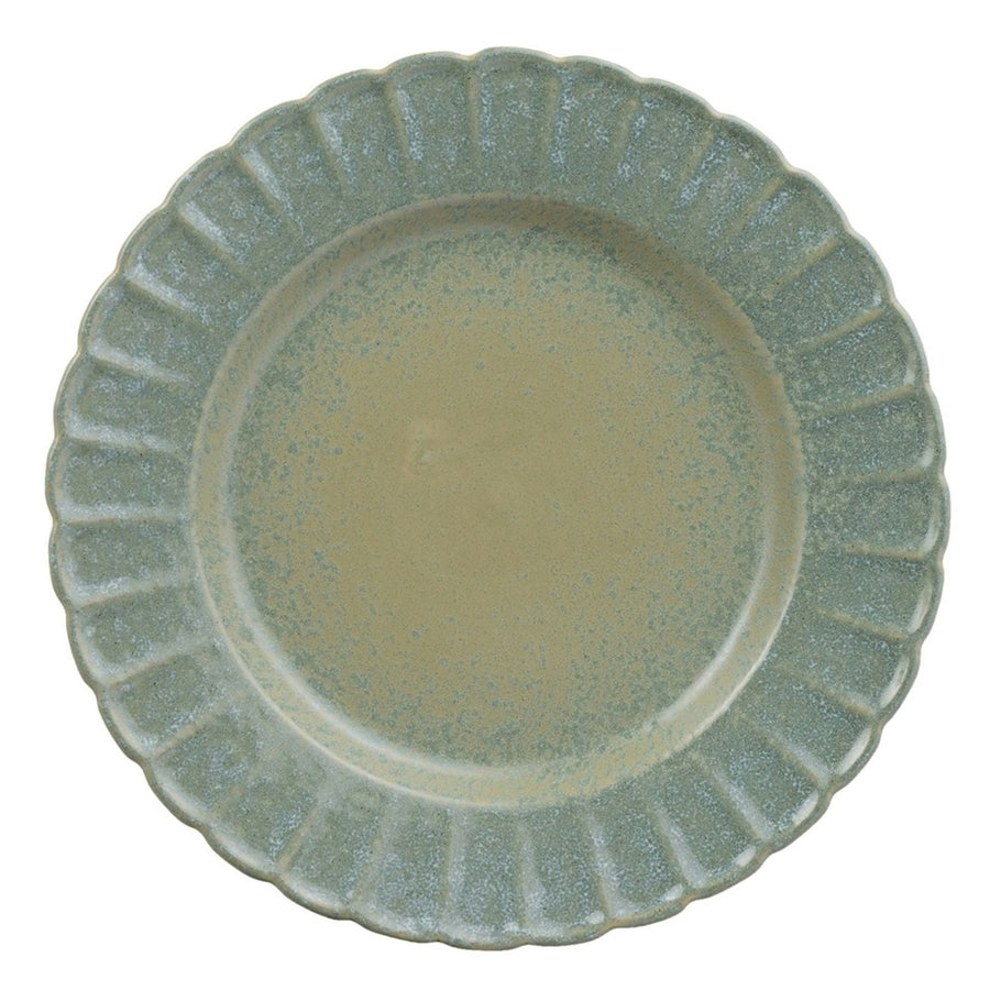 Hestia Green Stoneware Plate (Set of 4)