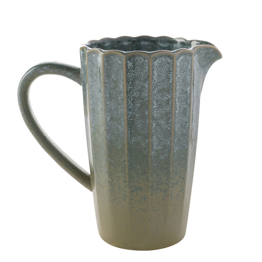 Hestia Green Stoneware Jug