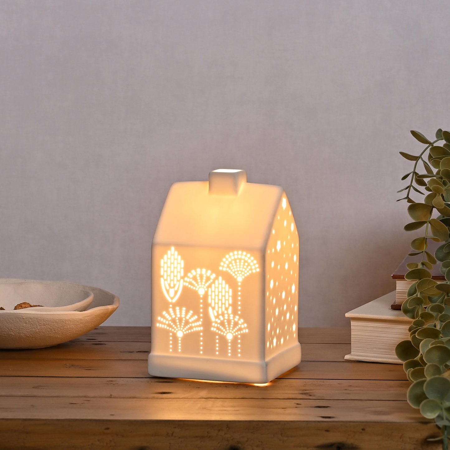 Hestia Floral House Ceramic Table Lamp