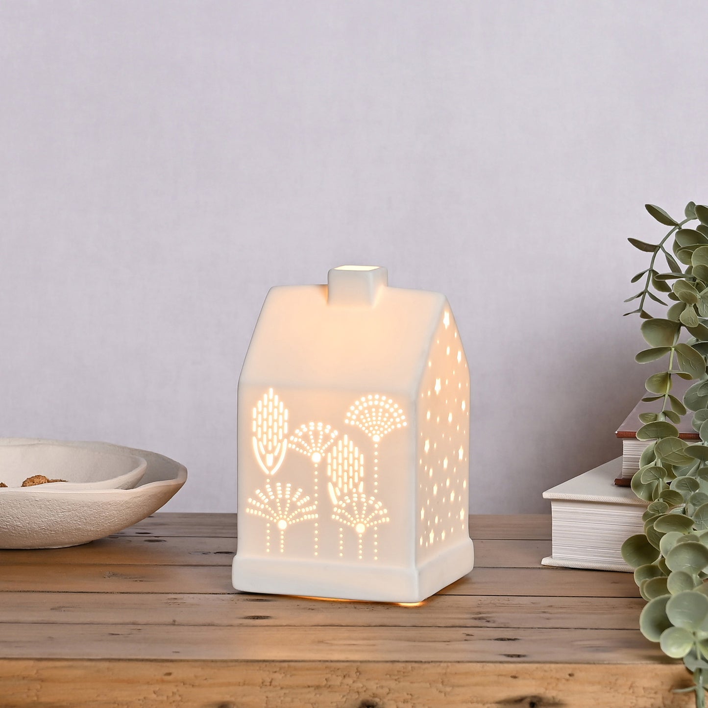 Hestia Floral House Ceramic Table Lamp