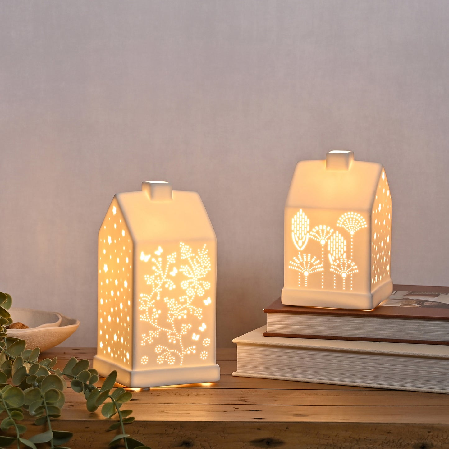 Hestia Floral House Ceramic Table Lamp