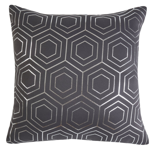 Hartford Charcoal Velvet Cushion Cover (Pair)