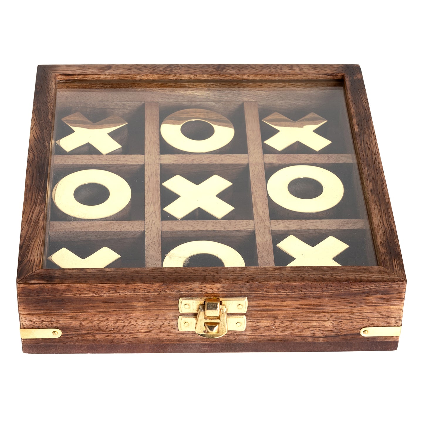 Wooden Box Tic Tac Toe Set