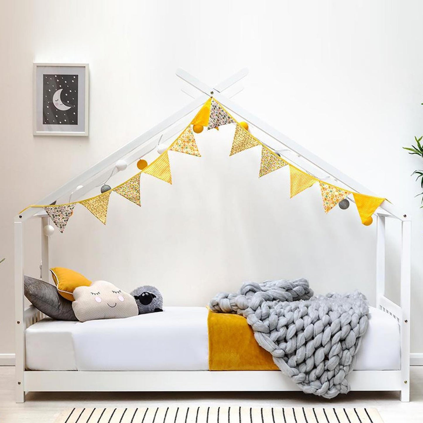 Canopy Kids White House Bed