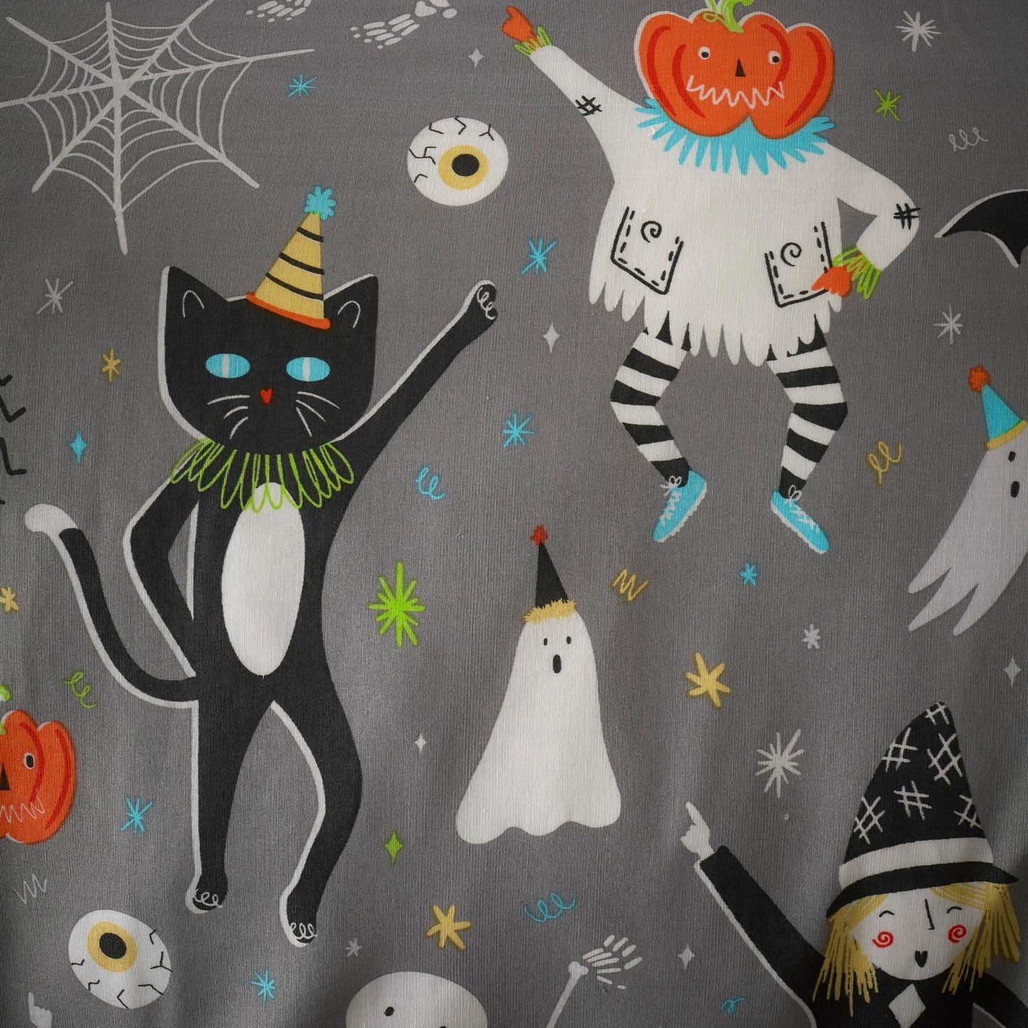 Halloween Party Glow in the Dark Duvet Cover Set
