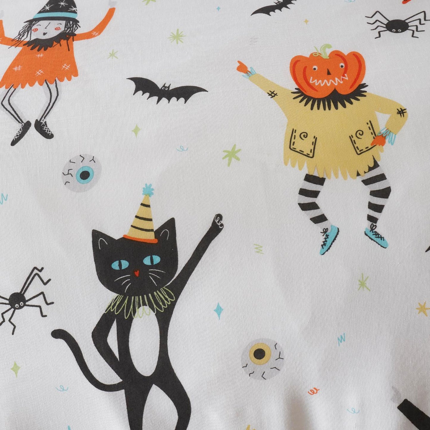 Halloween Party Glow in the Dark Duvet Cover Set