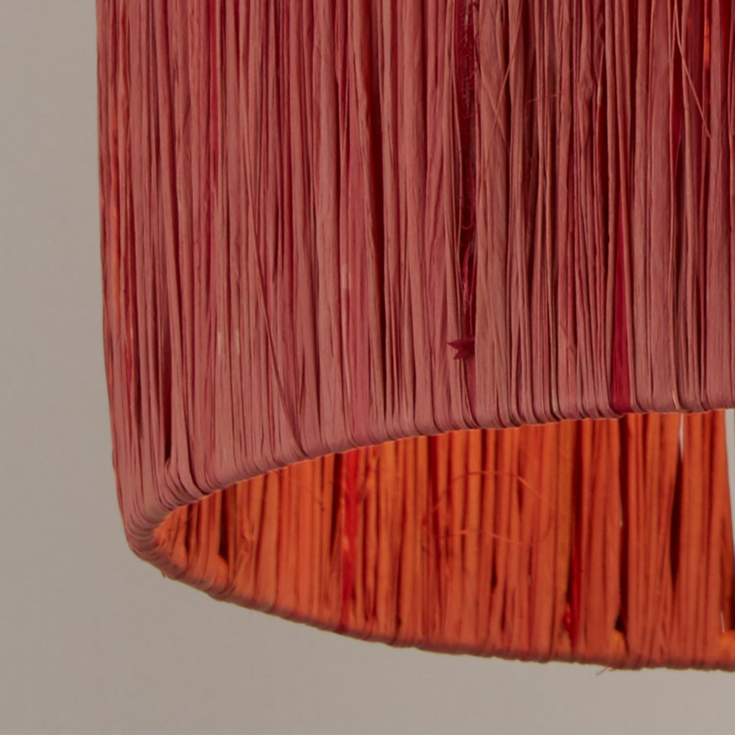 Red Raffia Light Shade (30cm)