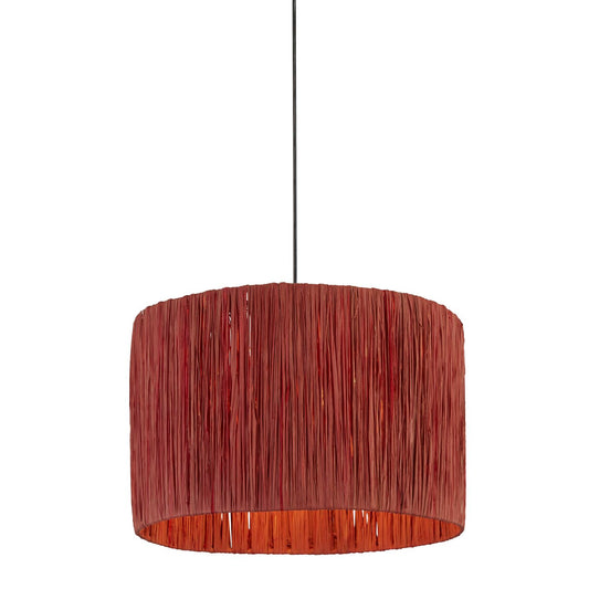 Red Raffia Light Shade (40cm)