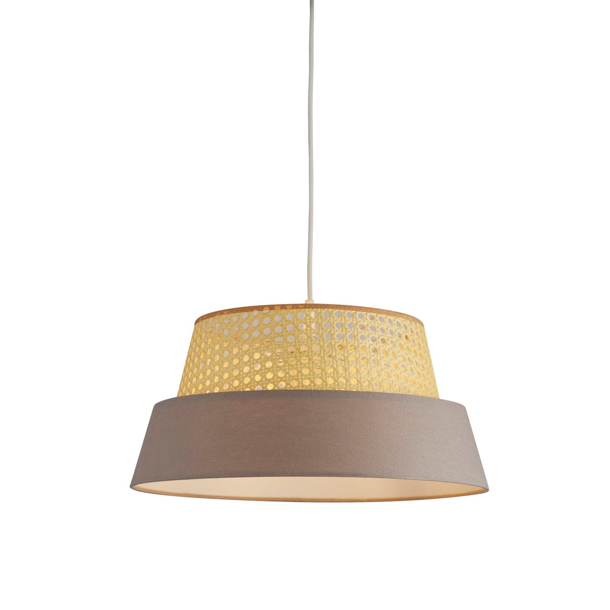 Rattan Linen Light Shade
