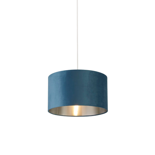 Teal Velvet Light Shade (35cm)