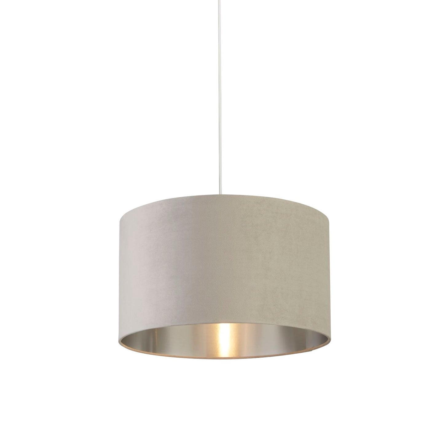 Grey Velvet Light Shade (45cm)