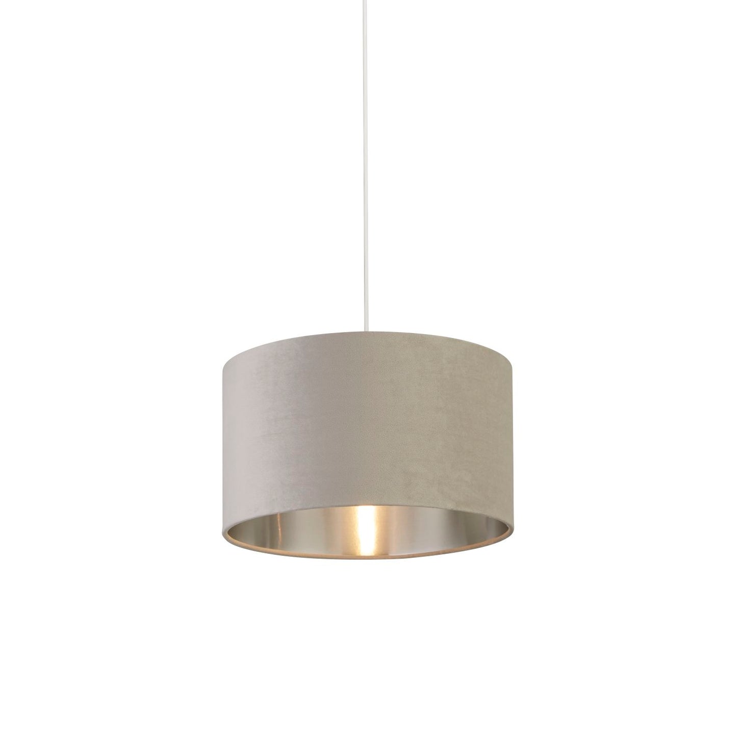 Grey Velvet Light Shade (35cm)