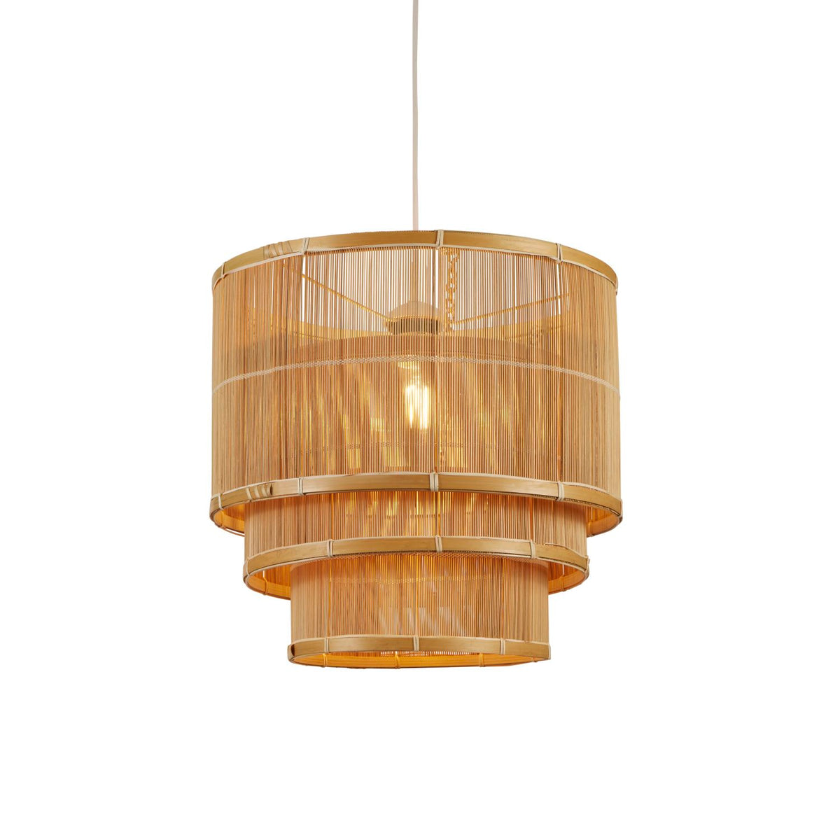 Three Tier Bamboo Light Shade