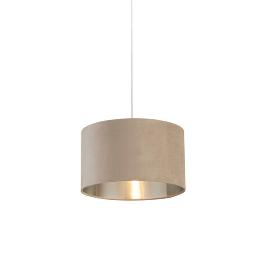 Taupe Velvet Light Shade (35cm)