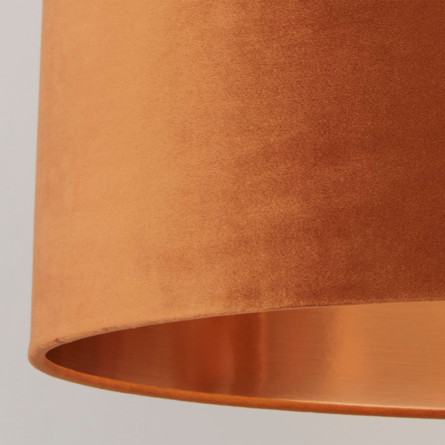 Burnt Orange Velvet Light Shade (50cm)