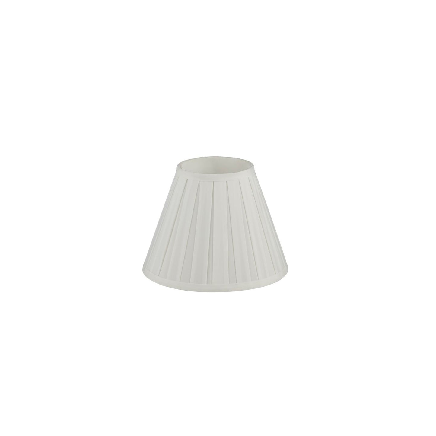Off White Pleated Faux Silk Light Shade (25cm)