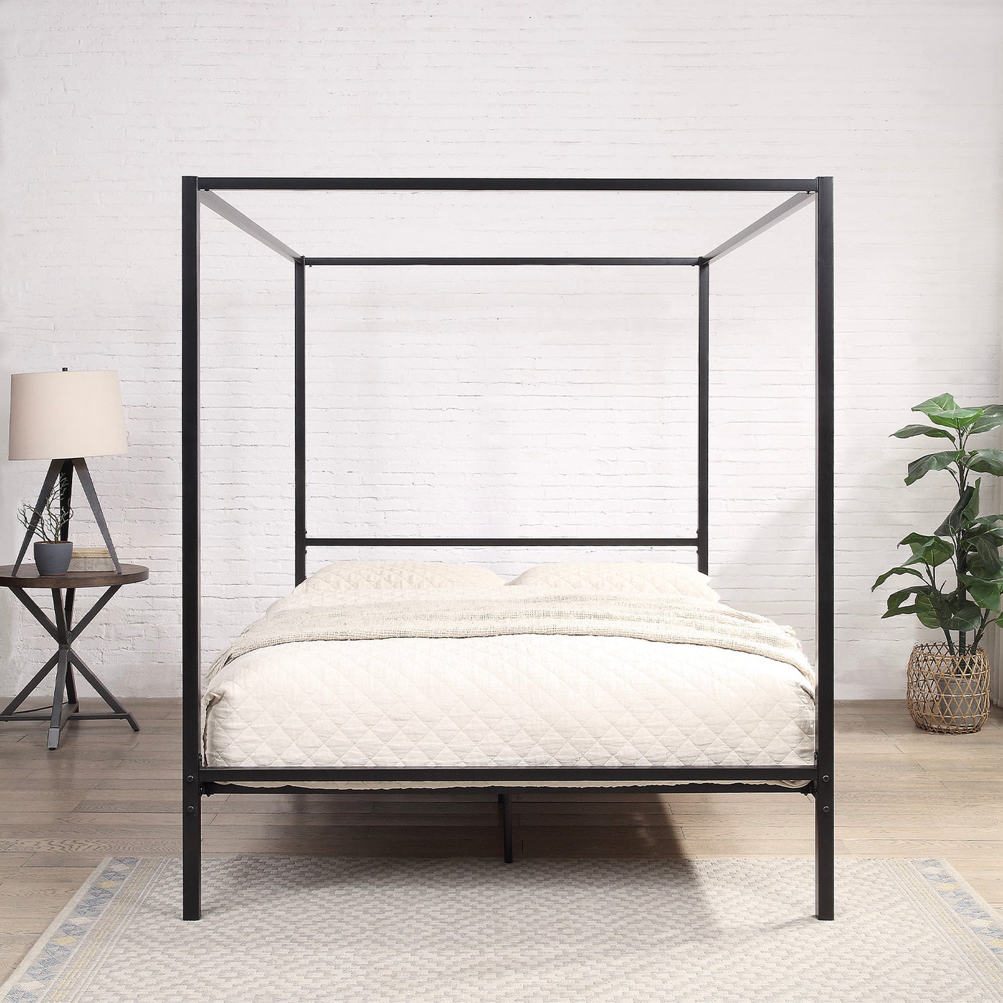 Chalfont Four Poster Black Metal Bed
