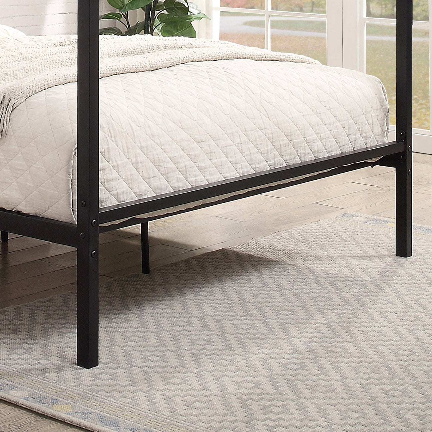 Chalfont Four Poster Black Metal Bed
