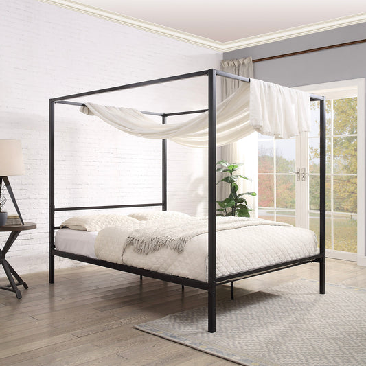 Chalfont Four Poster Black Metal Bed