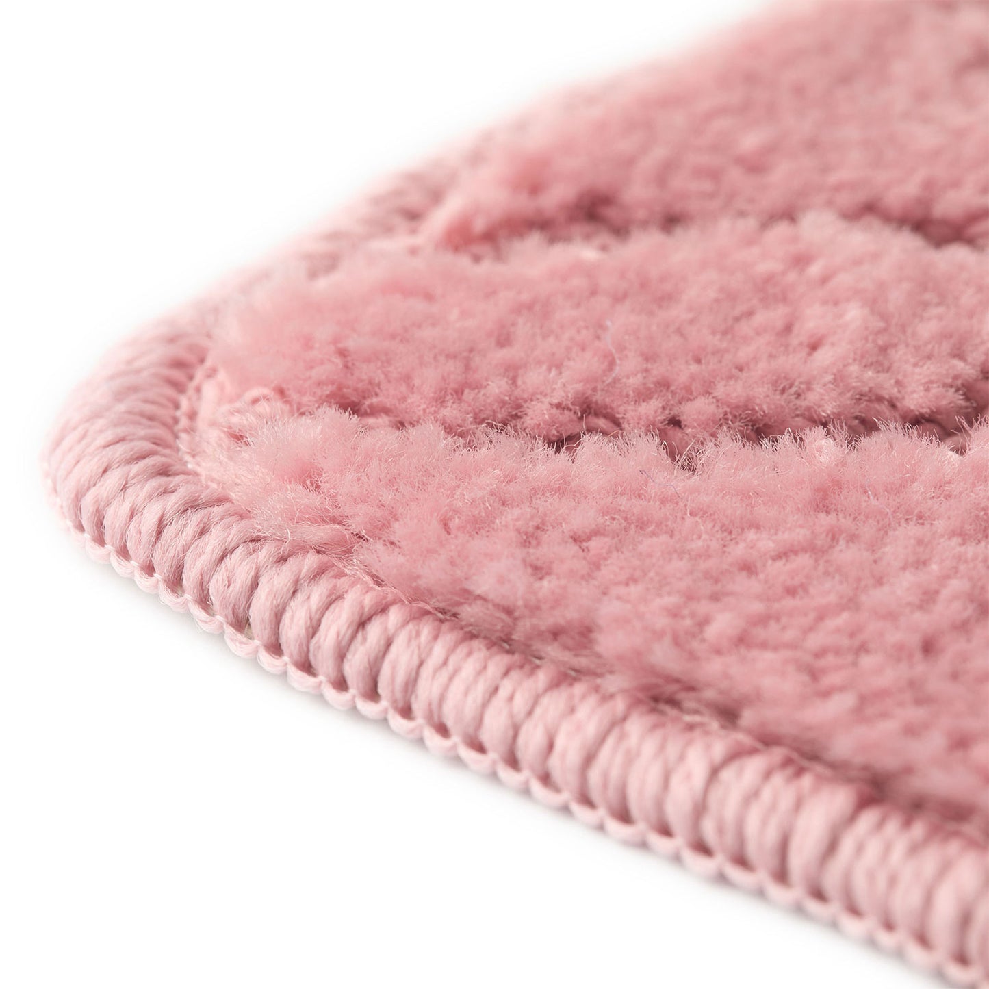 Halo Pink Stripe 2 Piece Bath Mat Set