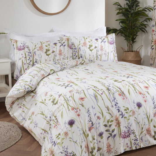 Hampshire Meadow Floral Print Reversible Duvet Set