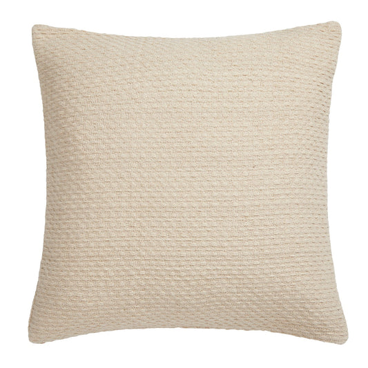 Hayden Cream Cotton Cushion (43cm x 43cm)
