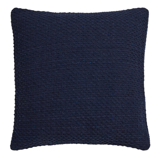 Hayden Navy Cotton Cushion (43cm x 43cm)