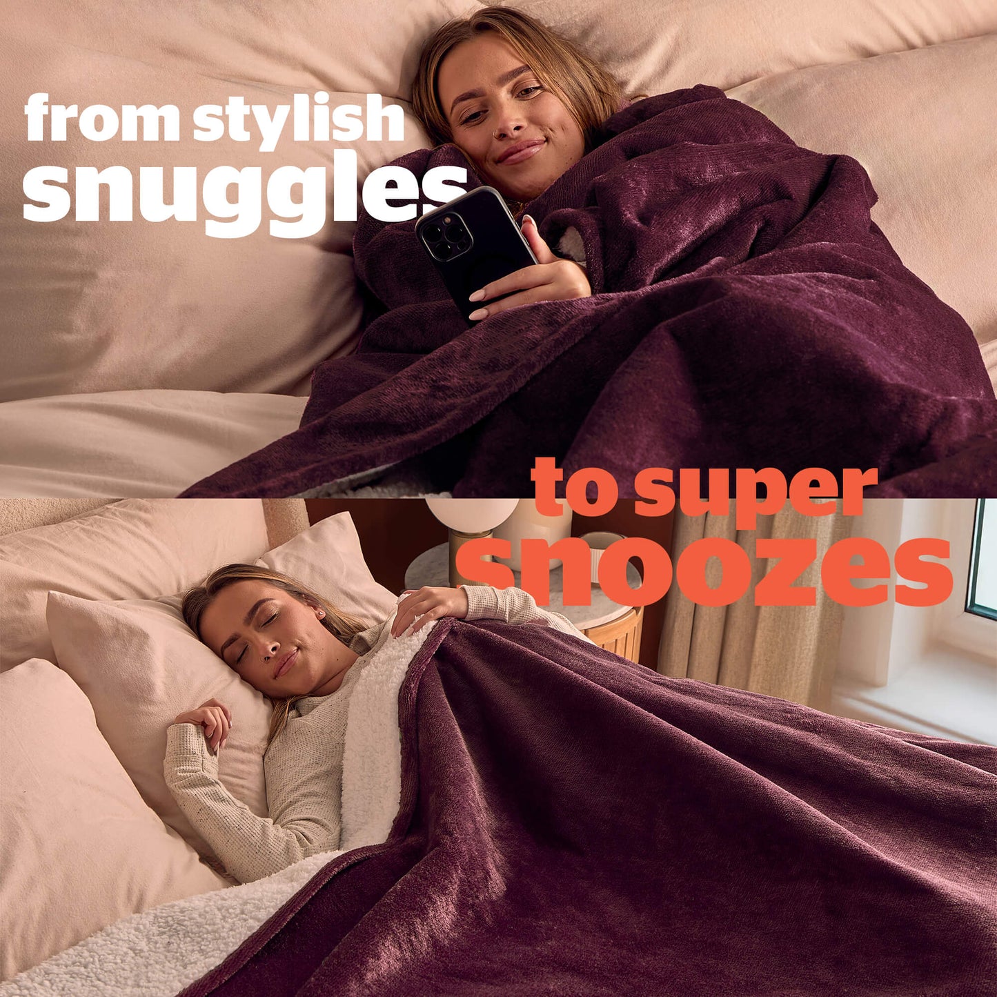 Silentnight Berry Heat Genie Self Heating Blanket