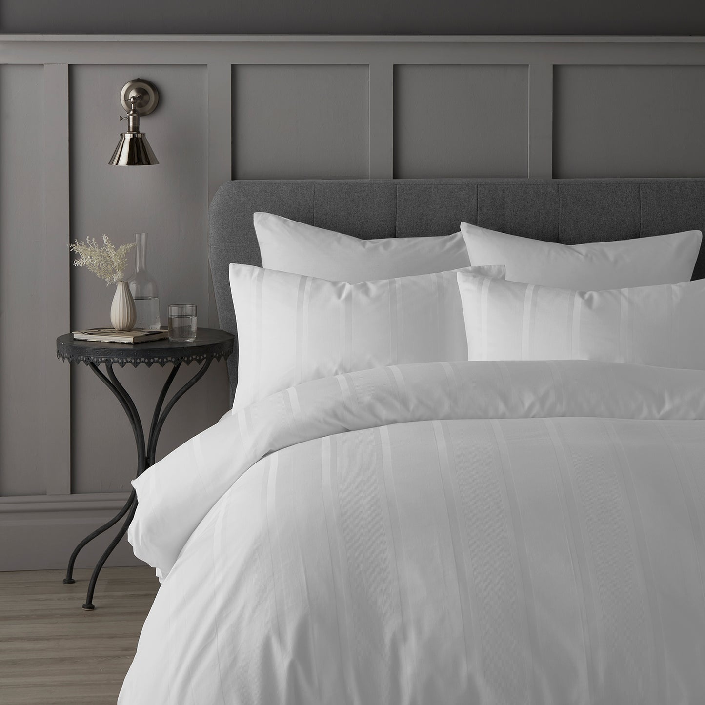 Luxe & Wilde Henry Hotel White 100% Cotton Duvet Set