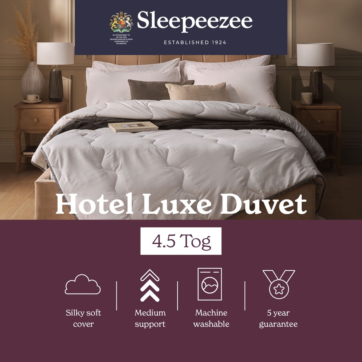 Sleepeezee Hotel Luxe 4.5 Tog Duvet