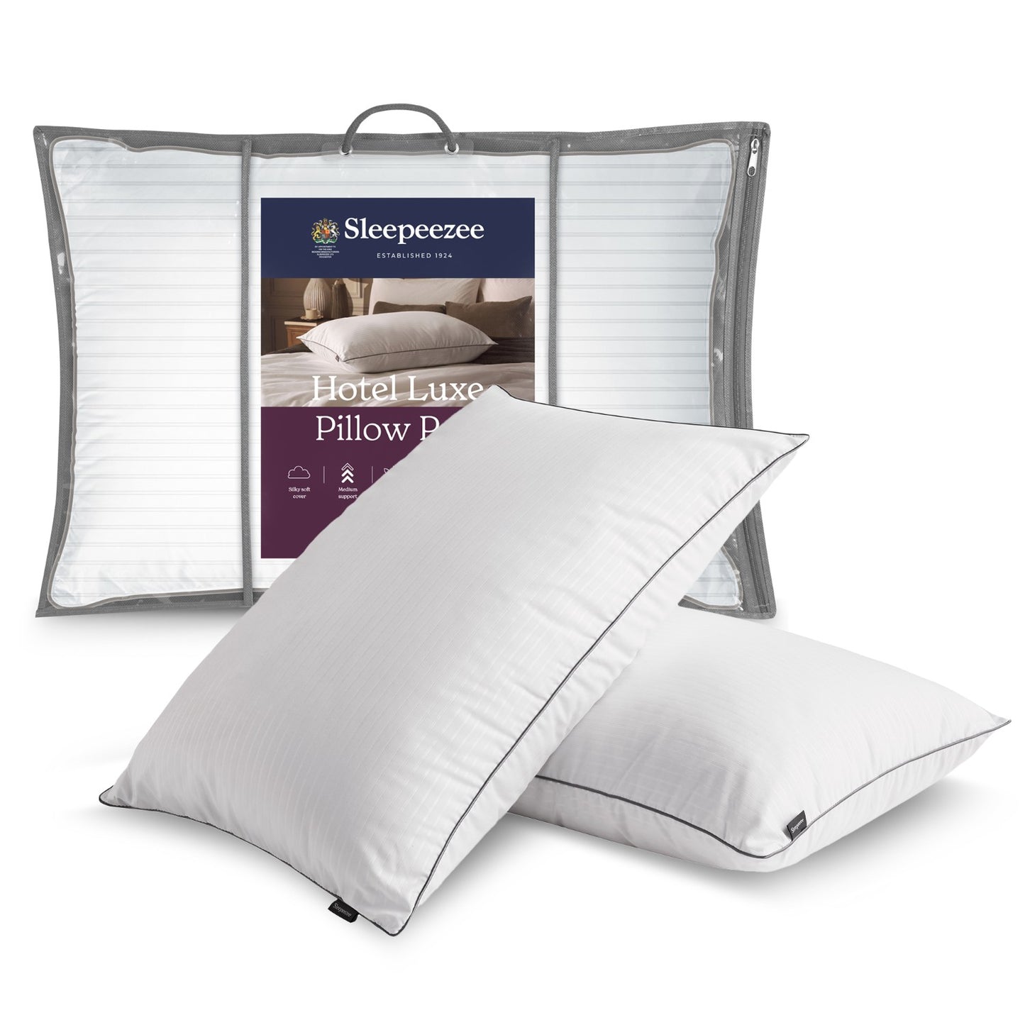Sleepeezee Hotel Luxe Pillow Pair