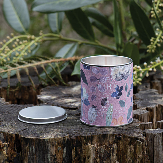 Irish Botanicals Wild Orchid & Comfrey Tin Candle