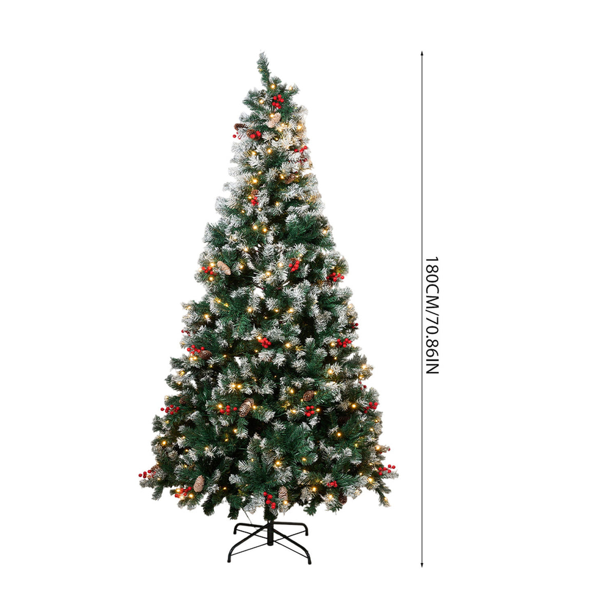 Pre-Lit LED Artificial Christmas Tree 5.9ft