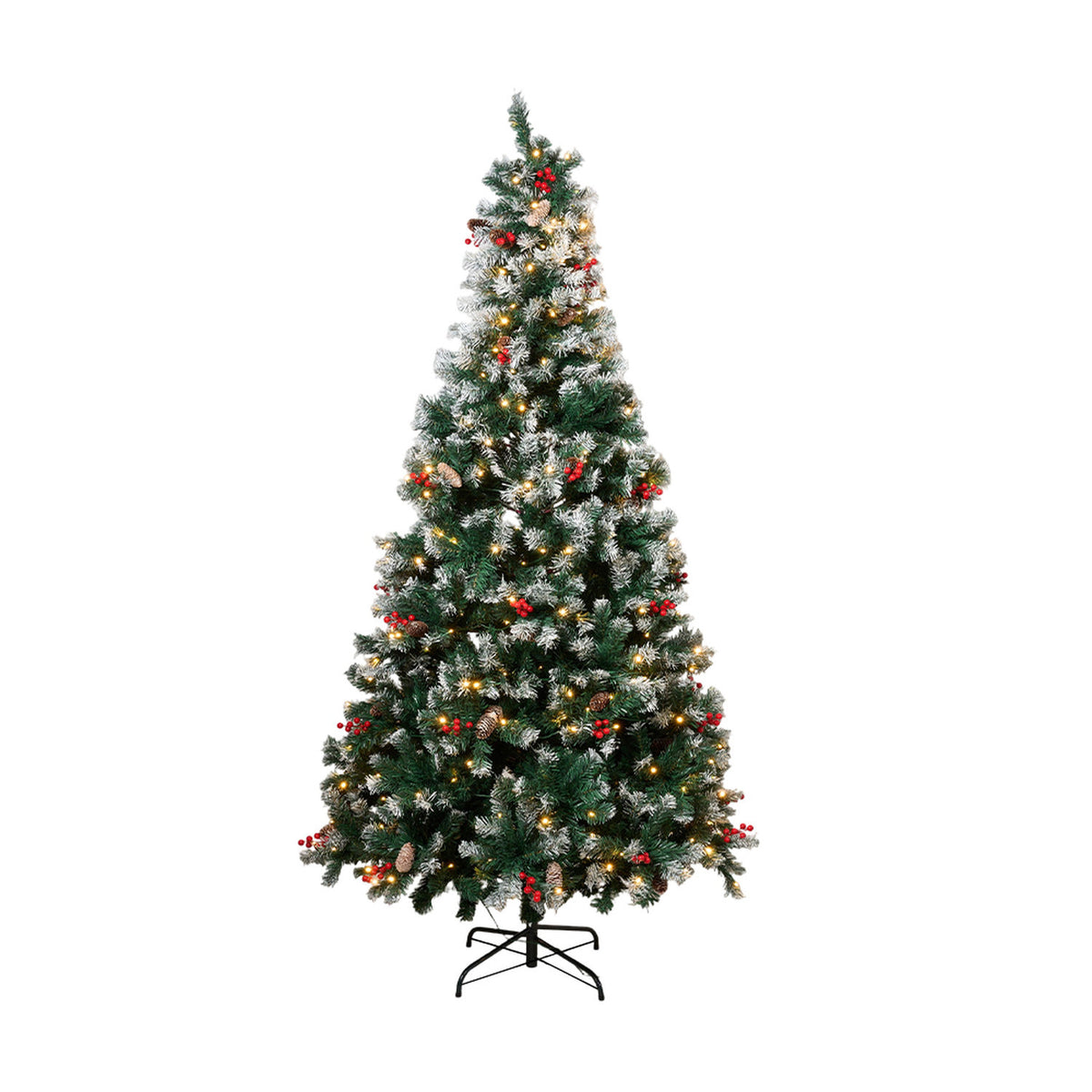 Metal Stand LED Artificial Christmas Tree 6.8ft