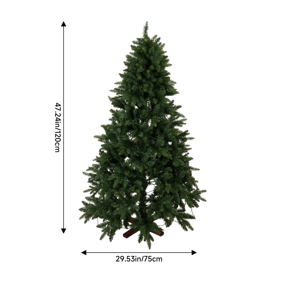 Pre-Lit Green Artificial Christmas Tree 120cm